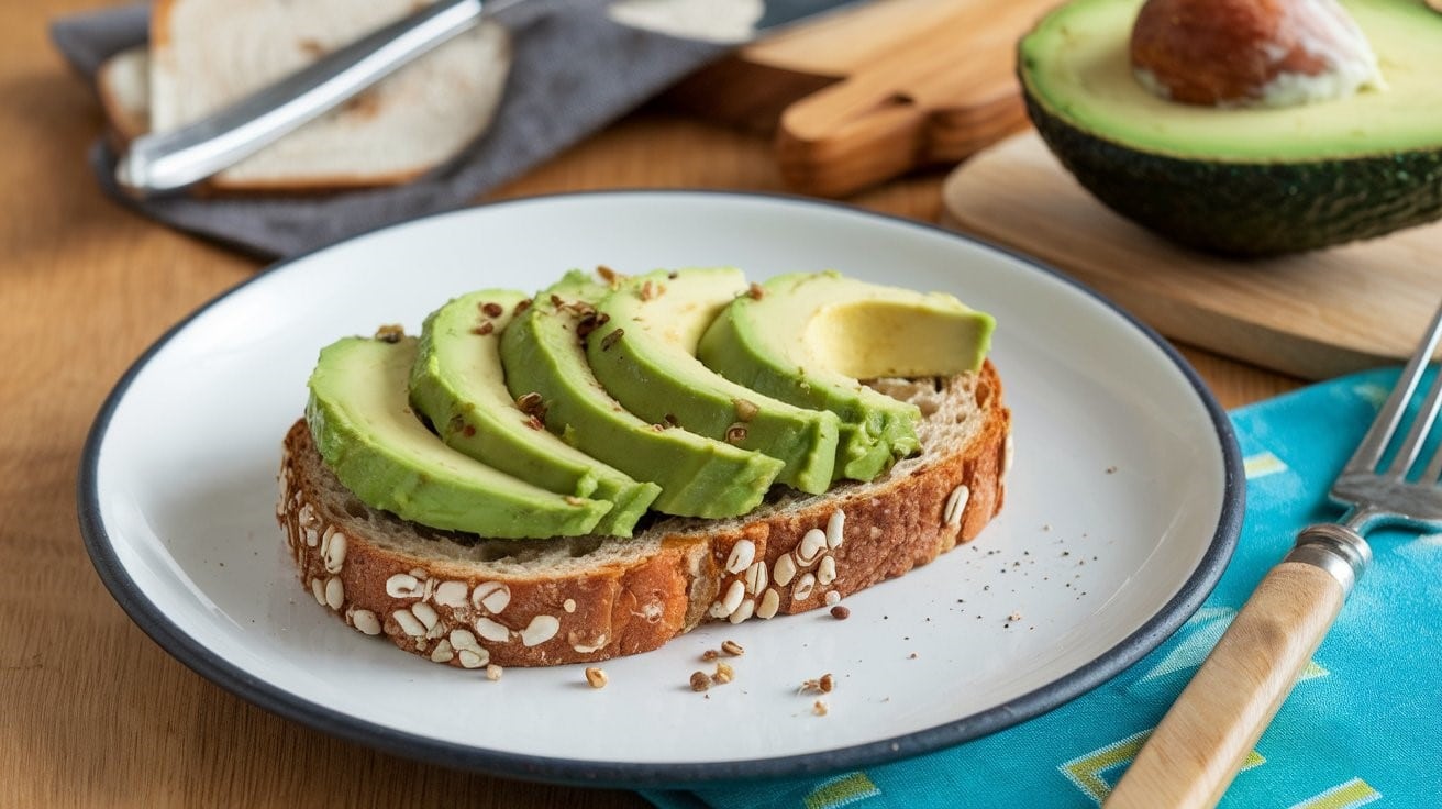 Avocado on wholegrain toast