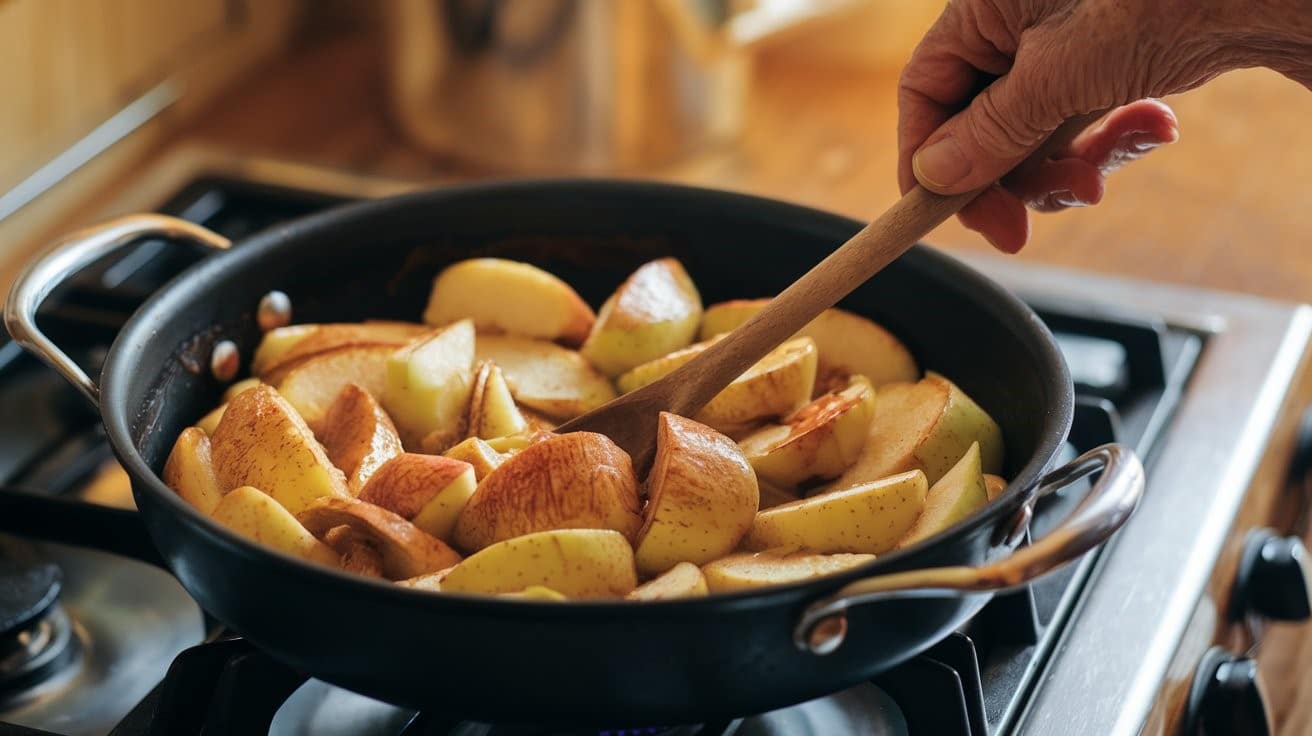 Baked apples with cinnamon