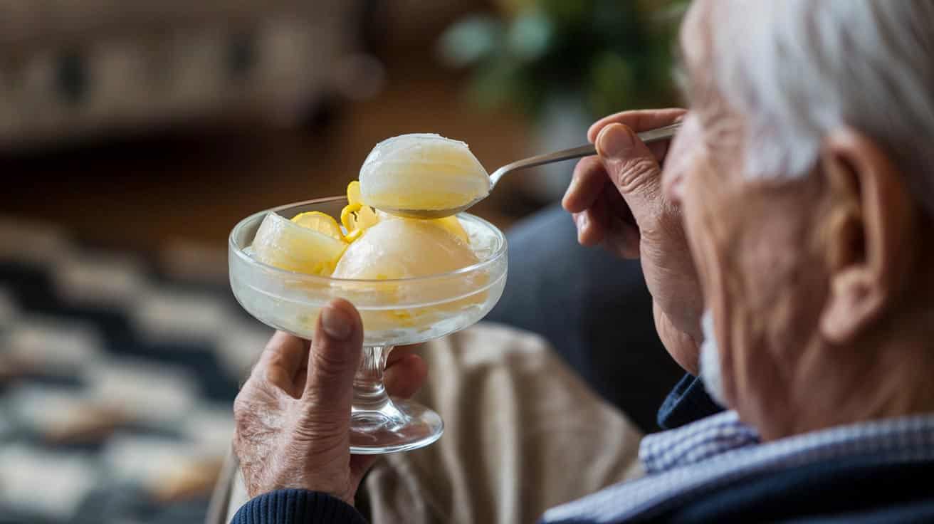Lemon sorbet