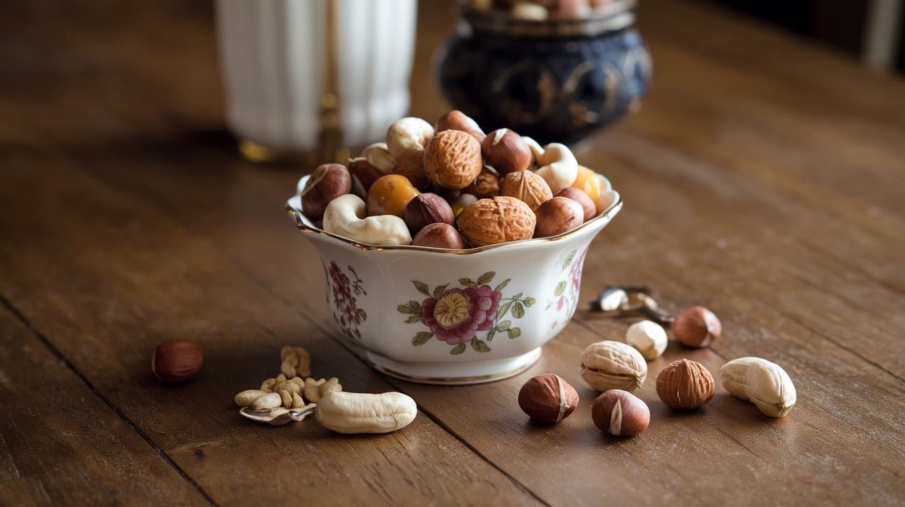 Bowl of mixed nuts