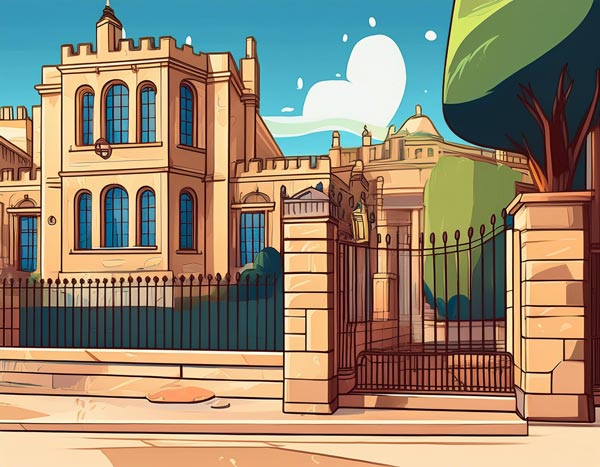 Digital illustration of the Museum of Bath Architecture