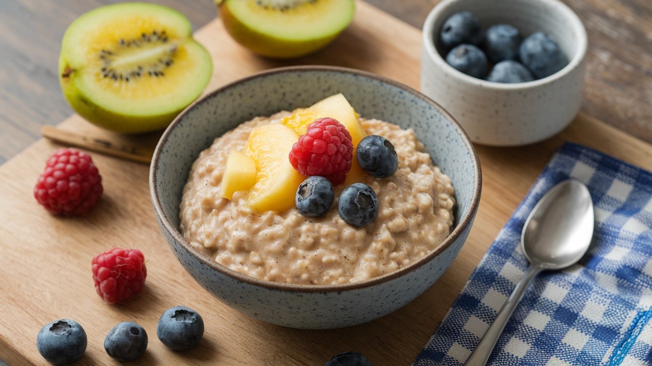 Porridge with fruit