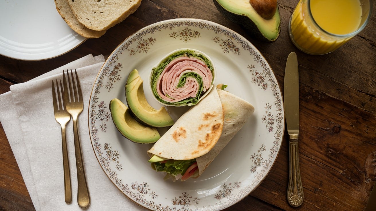 Turkey & avocado wrap